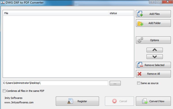 DWG DXF to PDF Converter